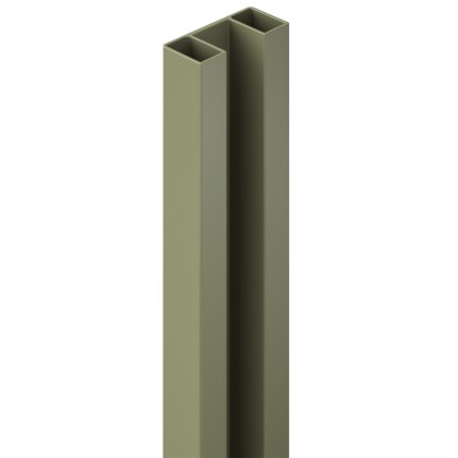 DuraPost Vista® Aluminium Infill Profile Set For Composite Panel 1825/1755mm - Olive Grey