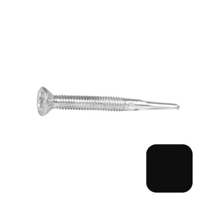 DuraPost Vista® Self Drilling Screw - 4 x 28mm 16 Pack - Black