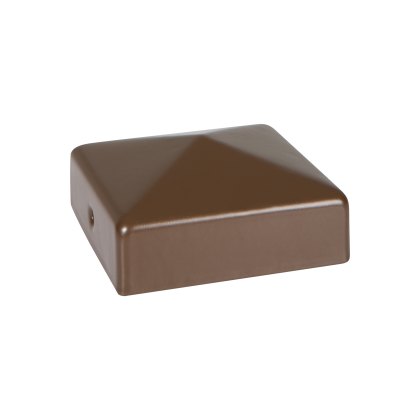 DuraPost® Post Cap With Bracket 75 x 75mm - Sepia Brown