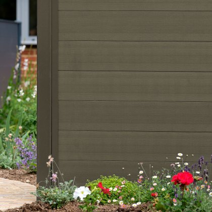 DuraPost® End/Corner Post - Olive Grey