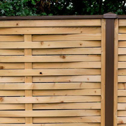 DuraPost® Capping Rail 65mm - Sepia Brown