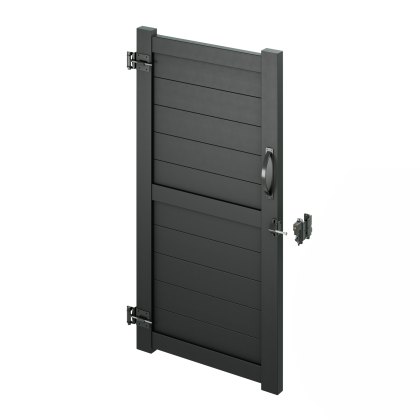 DuraPost Sleek® Aluminium Privacy Gate 1760mm x 900mm - Black DuraPost Sleek® Aluminium Privacy Gate 1760mm x 900mm - Black