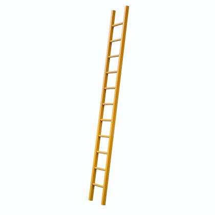 GRP Ladders 1500mm Yellow - RAL 1003