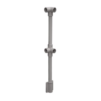 GRP Corner Post - Side Mount - Grey (RAL 7036)