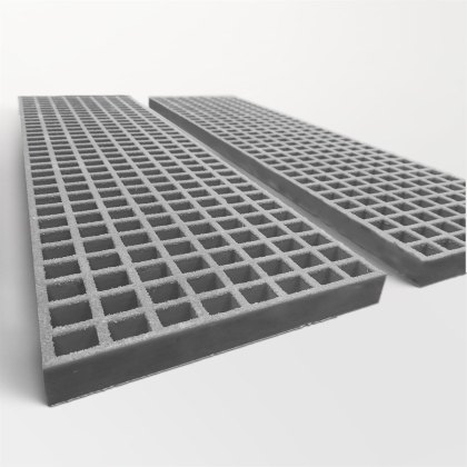 2 x GRP 50mm Heavy Duty Bridging Ladder - Light Grey RAL 7047