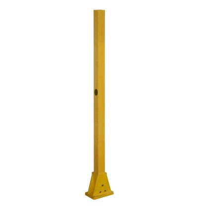GRP End Post - Square Handrail Pedestal Base - Yellow (RAL 1003) GRP End Post - Square Handrail Pedestal Base - Yellow (RAL 1003)
