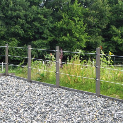 70 x 70mm Plastic Square Post With Spike - Grey 70 x 70mm Plastic Square Post With Spike - Grey