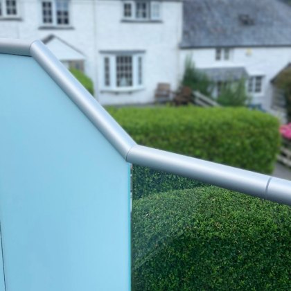 3m Aluminium Round Slotted Tube, 42mm, Silver