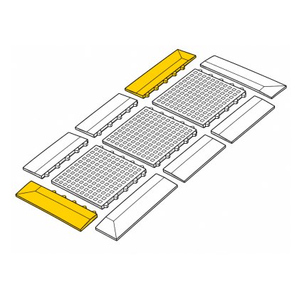 Gritted Ramp Edge, MM Type - Yellow