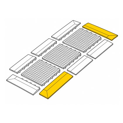 Gritted Ramp Edge, MF Type - Yellow