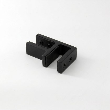 90 Degree Glass Connector to suit 17-21.5mm Glass - 316/Matt Black PPC