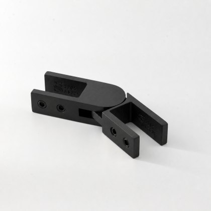 Articulated Glass Connector to suit 17-21.5mm Glass - 316/Matt Black PPC Articulated Glass Connector to suit 17-21.5mm Glass - 316/Matt Black PPC