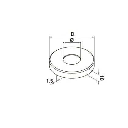 Click On Post Cover 105mm x 18mm - 316/Matt Black PPC
