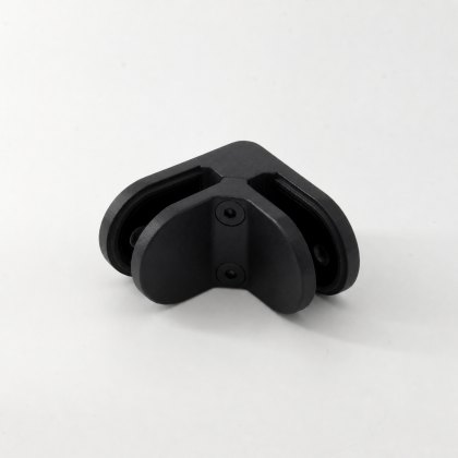 Eazypost 90 Degree 10mm Glass Connector - 316/Matt Black PPC Eazypost 90 Degree 10mm Glass Connector - 316/Matt Black PPC