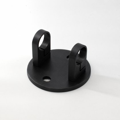 Eazypost Fixed Post Slab Bracket - 316/Matt Black PPC