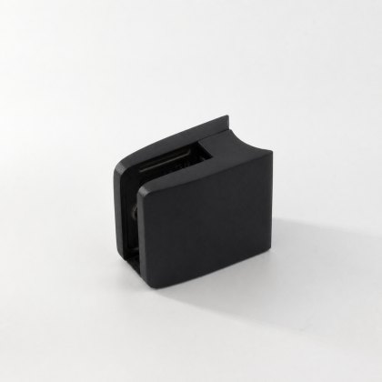 Eazypost Large Square 12-17.5mm Glass Clamp - 316/Matt Black PPC Eazypost Large Square 12-17.5mm Glass Clamp - 316/Matt Black PPC