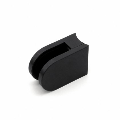 Eazypost Middle D 10mm Glass Clamp - 316/Matt Black PPC
