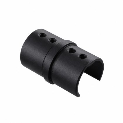 EazySlot Slotted Handrail Connector - 316/Matt Black PPC