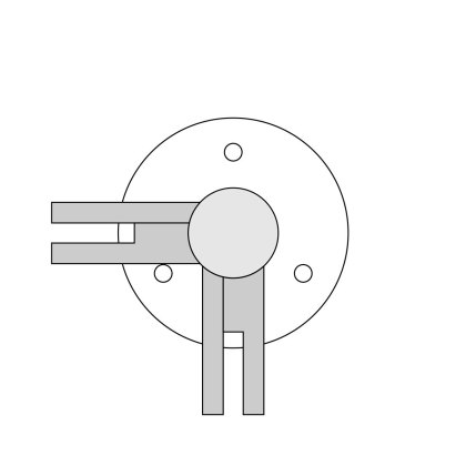 Pre-Assembled Glass Balustrade Round Corner Post with Radiused End Cap - 316/Matt Black PPC