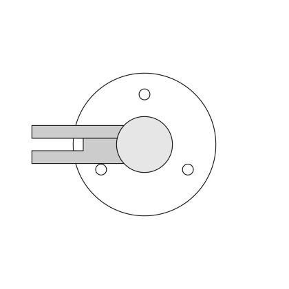 Pre-Assembled Glass Balustrade Round End Post with Radiused End Cap - 316/Matt Black PPC