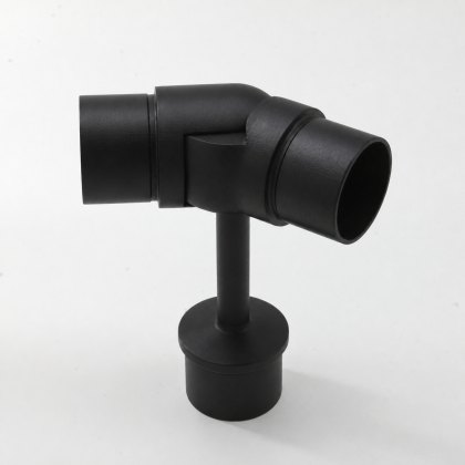 Push-In Post Stem With Adjustable Elbow - 316/Matt Black PPC