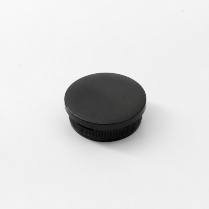 Radiused Handrail Push-In End Cap - 316/Matt Black PPC