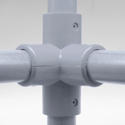 116 - 4-Way Corner Joint to suit 50mm GRP Handrail - Grey 116 - 4-Way Corner Joint to suit 50mm GRP Handrail - Grey