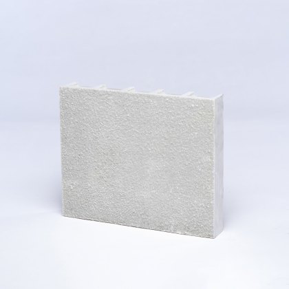 41mm Moulded Solid Top Anti Slip GRP Grating Plank 3000mm - Light Grey - RAL 7047 41mm Moulded Solid Top Anti Slip GRP Grating Plank 3000mm - Light Grey - RAL 7047