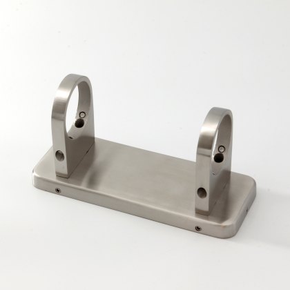 Rectangular Fixed Slab Bracket For 42.4mm Post