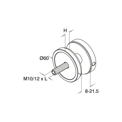 60mm Diameter Glass Adapter