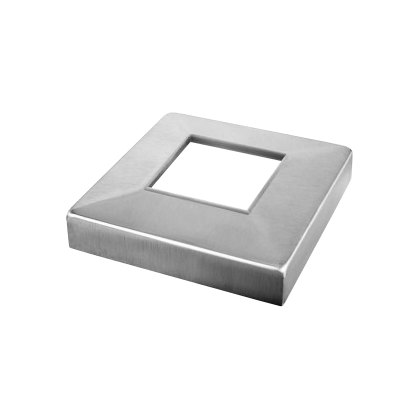 Eazysquare Floor Plate Cover To Suit 40x40x2 Tube - Satin Finish - Grade 316