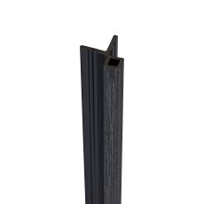Ecoscape Forma - Midnight Composite Slatted Cladding Corner Trim