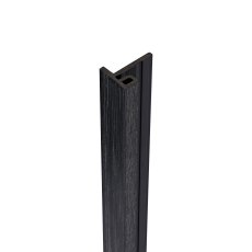 Ecoscape Forma - Midnight Composite Slatted Cladding End Trim