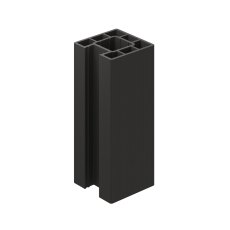 Ecoscape Clarity - 1.94m Charcoal Composite End Fence Post