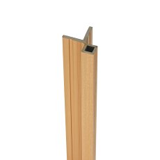 Ecoscape Forma - Natural Oak Composite Slatted Cladding Corner Trim