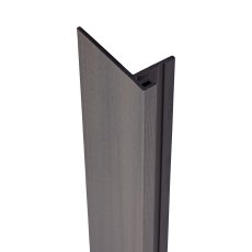 Ecoscape Forma - Argent Composite Slatted Cladding Reveal Trim