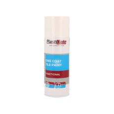 PlastiKote - Trade One Coat Spray Tile Paint Gloss White 400ml