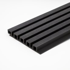 EazyClad 5S - Ebony Black Composite Extra Large 5-Batten Slatted Cladding