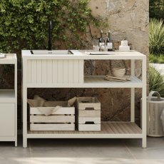 Ecoscape Outdoor Kitchen - Cotton Sink Unit Including Tap & Cover