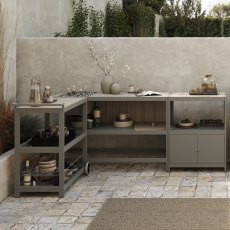 Ecoscape Outdoor Kitchen - Taupe Set of 3 Units & Covers