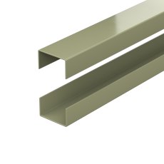 DuraPost Urban® Rails For Slatted Composite Panel (Pack of 2) - Olive Grey
