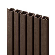 DuraPost Urban® 6ft Slatted Composite Boards (Pack of 2) - Sepia Brown