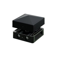 DuraPost® Post Cap With Bracket 75 x 75mm - Black