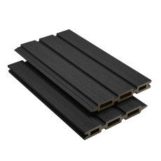 ScenicLiving Slatted Composite Fence Kit - Ebony