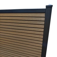 ScenicLiving Slatted Composite Fence Kit - Oak