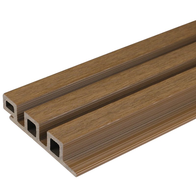Spiced Oak Composite Slatted Cladding Board