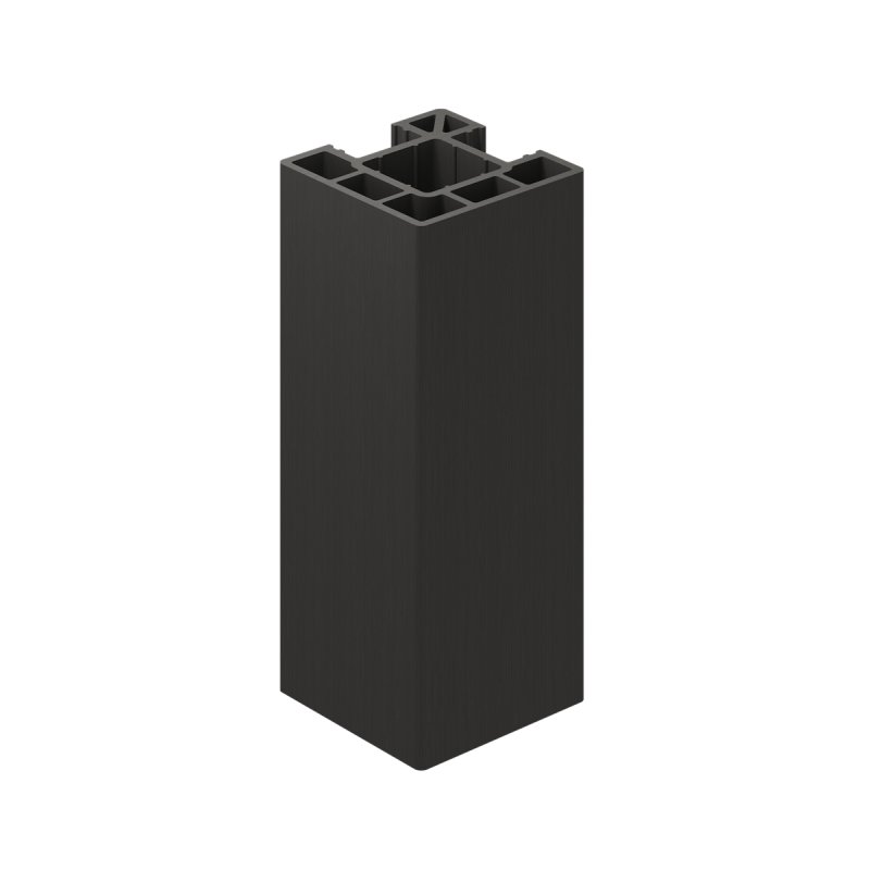 Ecoscape Clarity - 1.94m Charcoal Composite Corner Fence Post