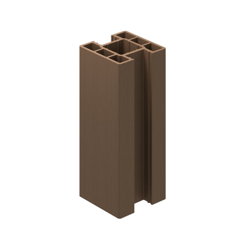 B+M 3m Walnut Composite Inter Fence Post