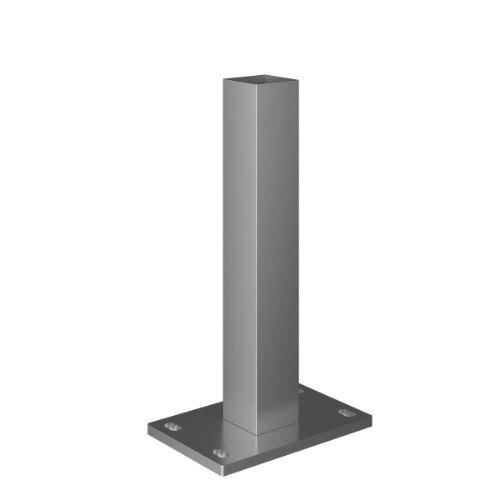 Ecoscape Ecoscape Clarity - Steel Fence Base Plate with Bolts