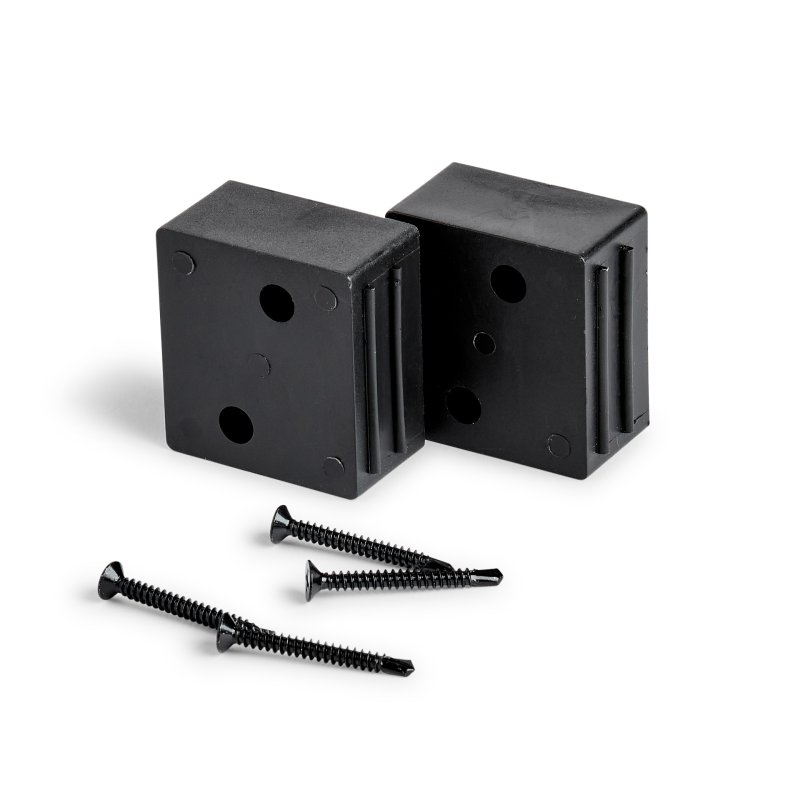 B+M Pair of Plastic Bottom Holders with Screws